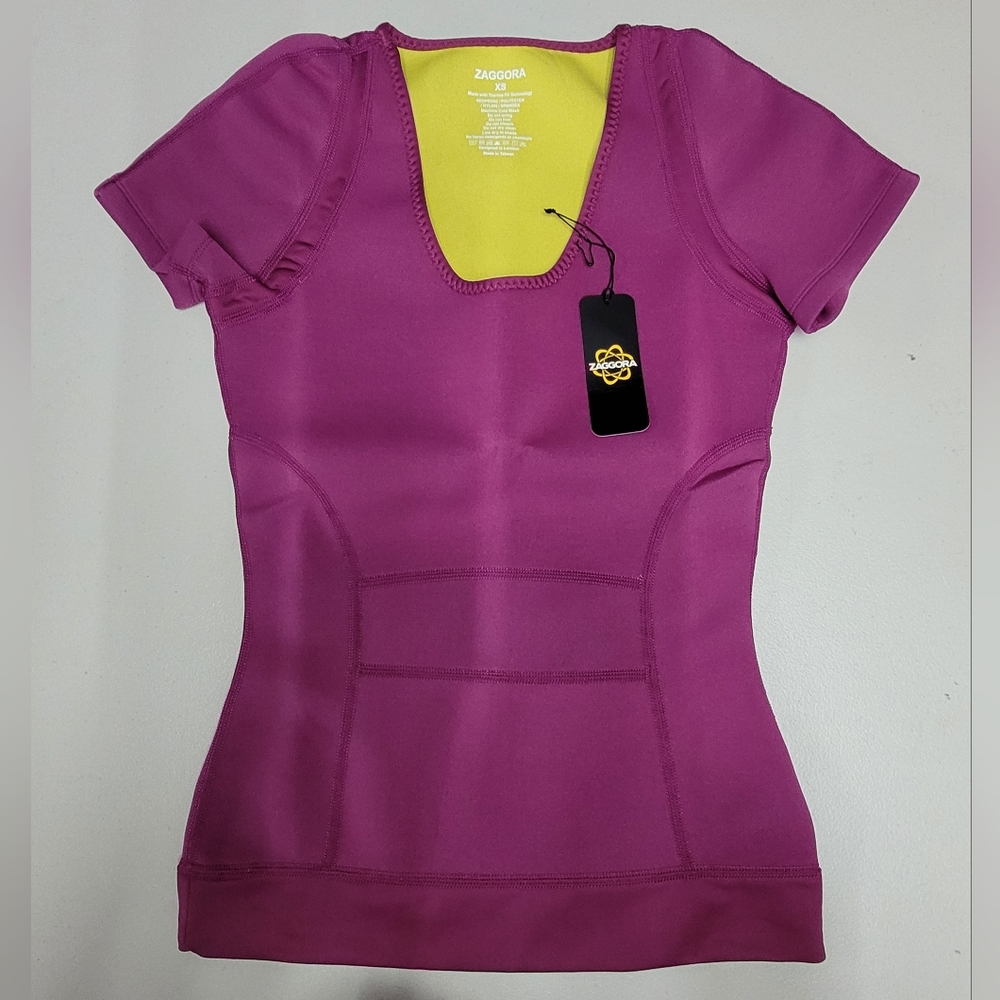 Zaggora Short Sleeve Neoprene Active Top
